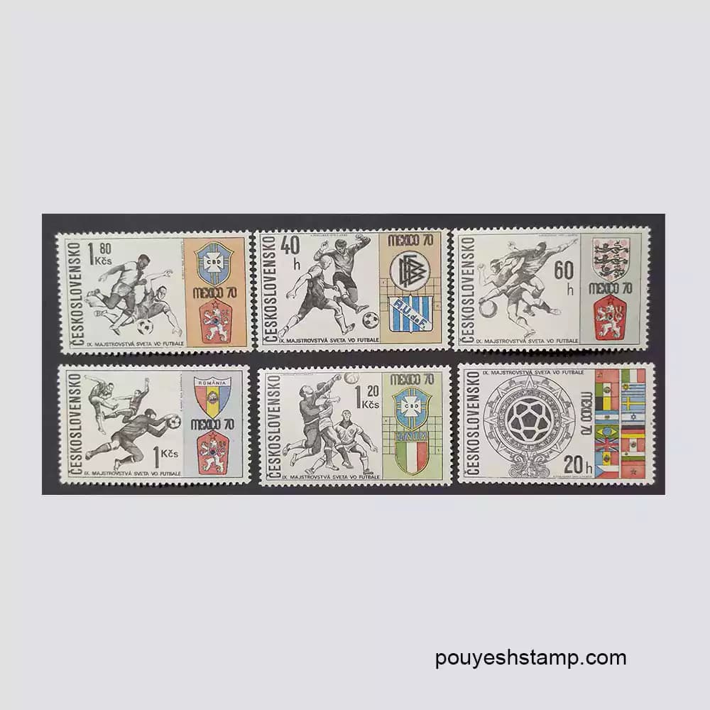 تمبر چکسلواکی_سری جام جهانی 1970