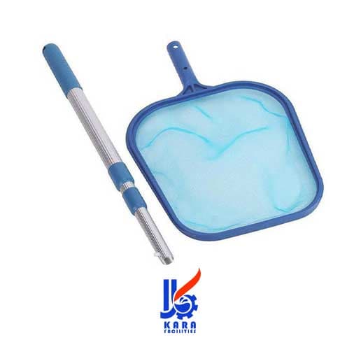 برگ گیر توری تخت فریم پلاستیکی دسته 120 سانتی Kara.Pool مدل LS06 — تصویر ۳