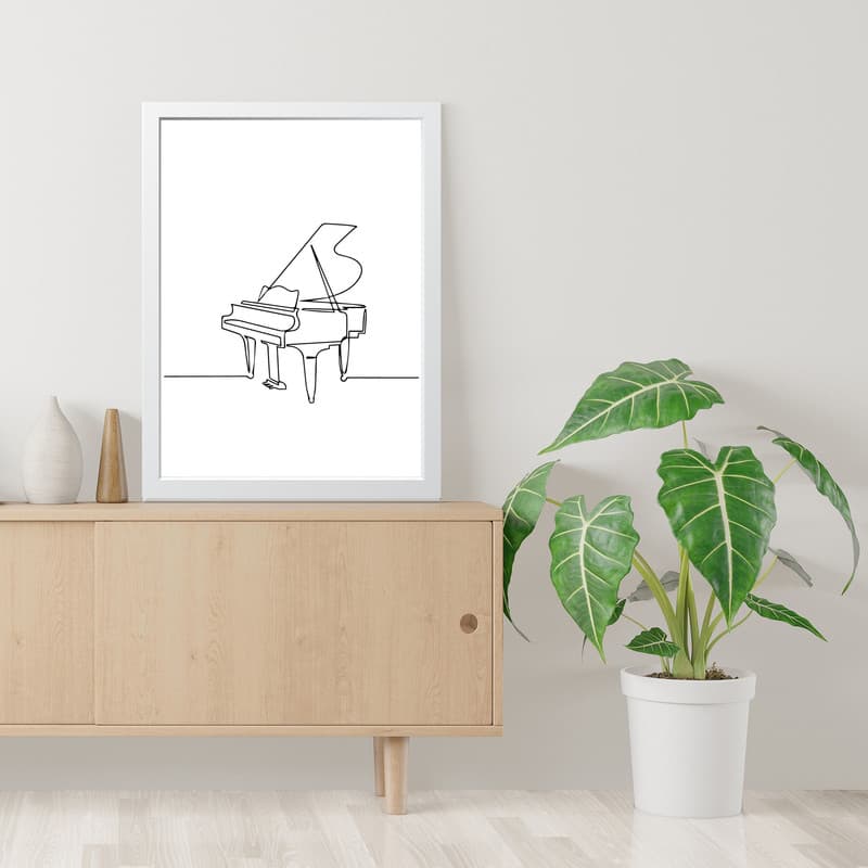 تابلو مدل پیانو Piano کد m2585-w — تصویر ۵