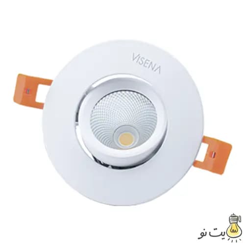چراغ COB توکار 7 وات متحرک ویسنا