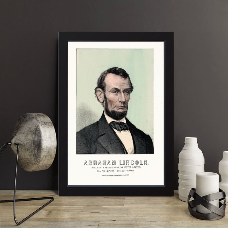 تابلو مدل Abraham Lincoln آبراهام لینکلن کدQ2926 — تصویر ۳