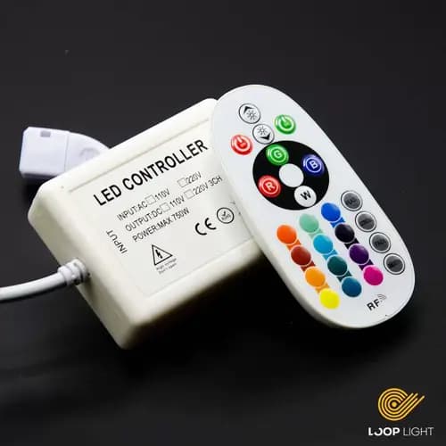 ریموت کنترل ریسه RGB لوپ لایت 220 ولت RF — تصویر ۳