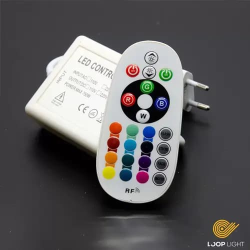 ریموت کنترل ریسه RGB لوپ لایت 220 ولت RF