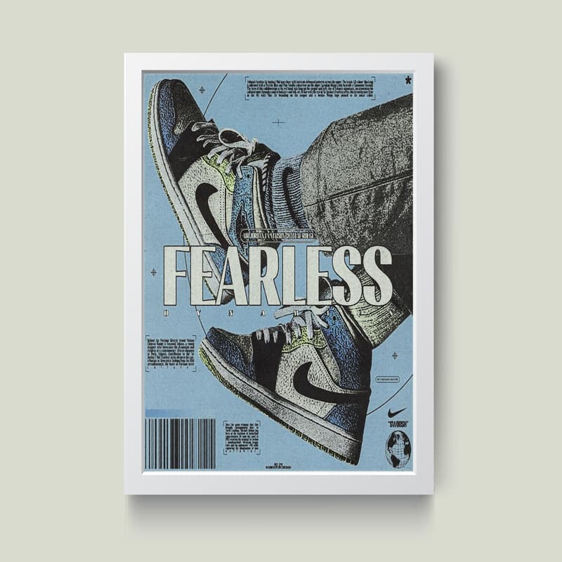 تابلو مدل جردن Fearless کد m2442-w