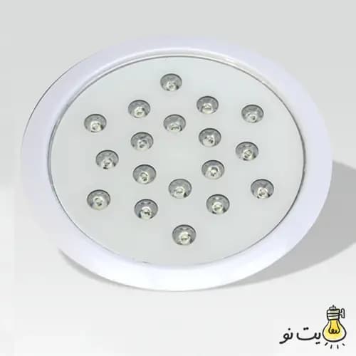 چراغ توکار استخری RGB فول کالر 54 وات EMAX