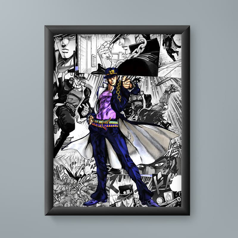 تابلو مدل انیمه جوتارو کوجو جوجو Joutarou Kuujou JoJo anime 07