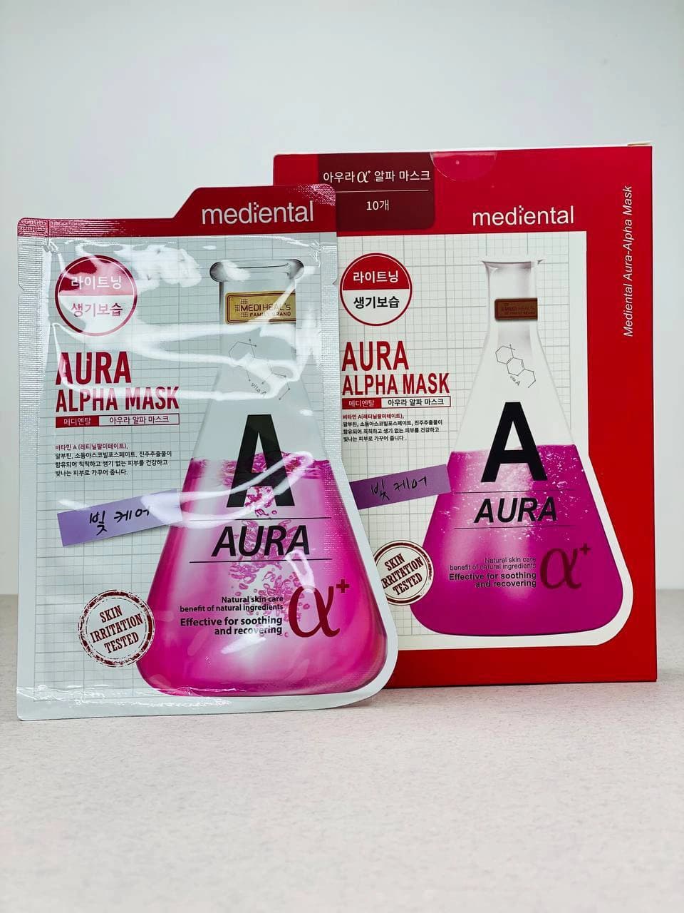 ماسک ورقه ای ترمیم کننده و روشن کننده اورا آلفا کره Aura Alpha