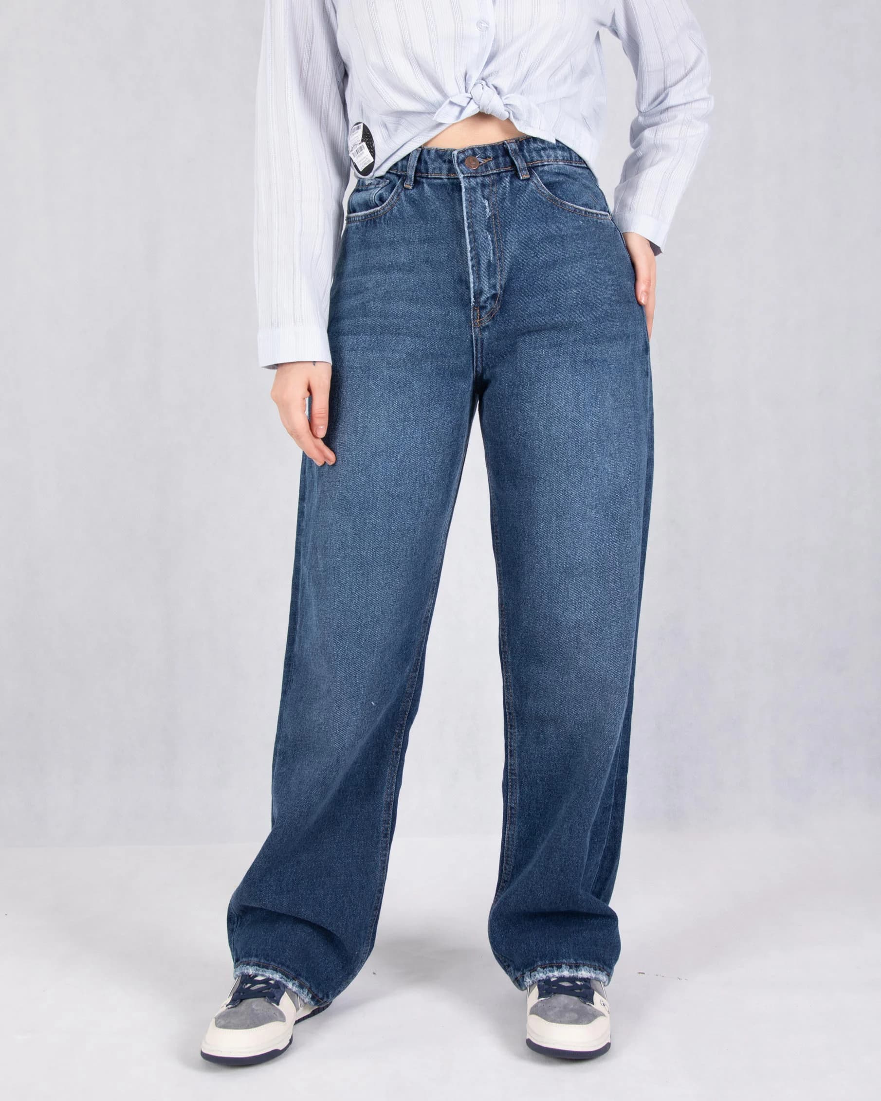 شلوار جین دخترونه رگولار THREEJEAN/22500/