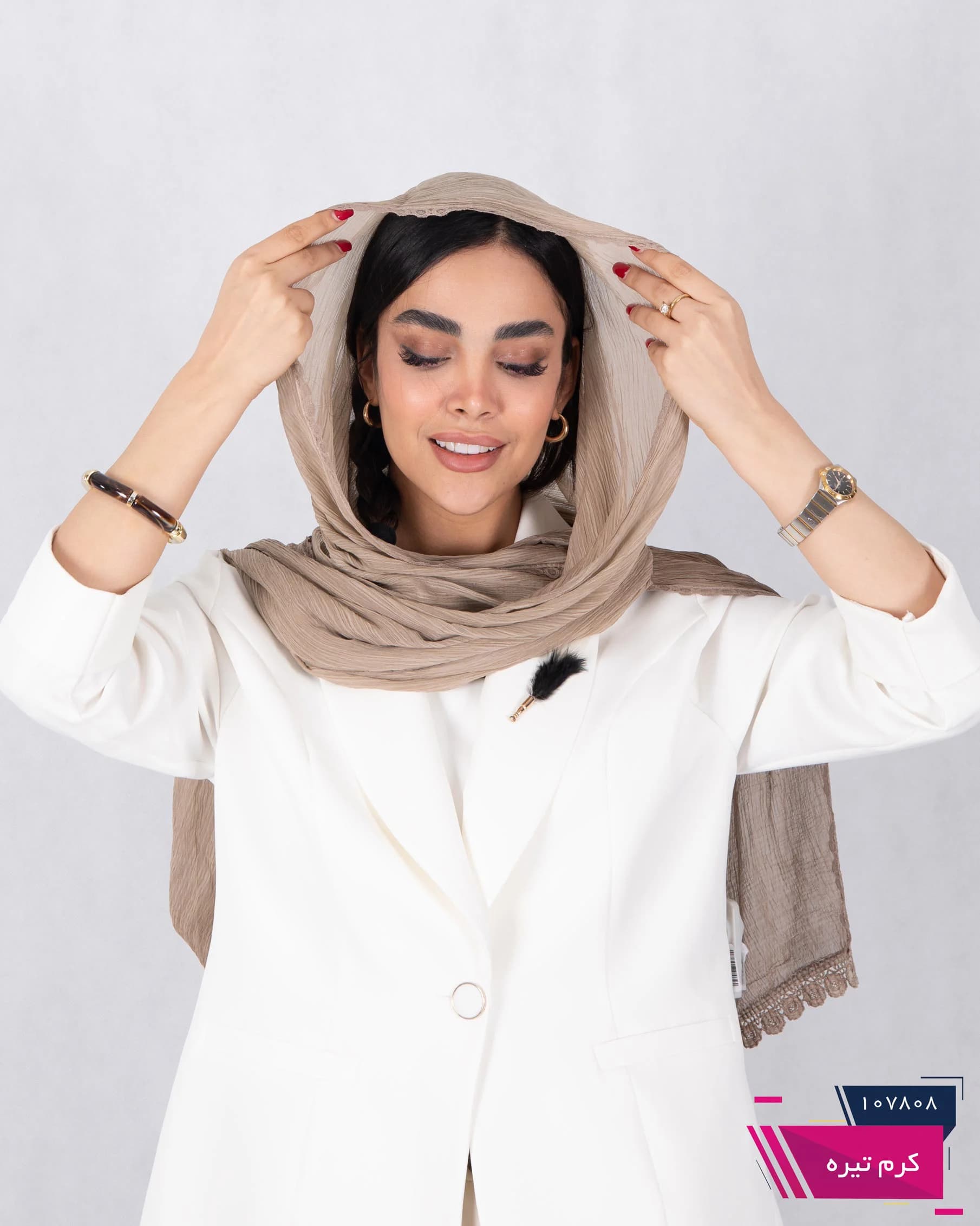شال پلیسه لبه گیپور — تصویر ۴