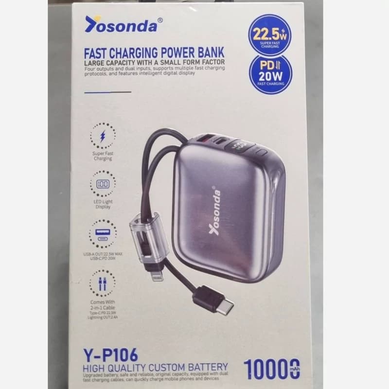 پاوربانک یوسوندا مدل Y-p107 — تصویر ۳