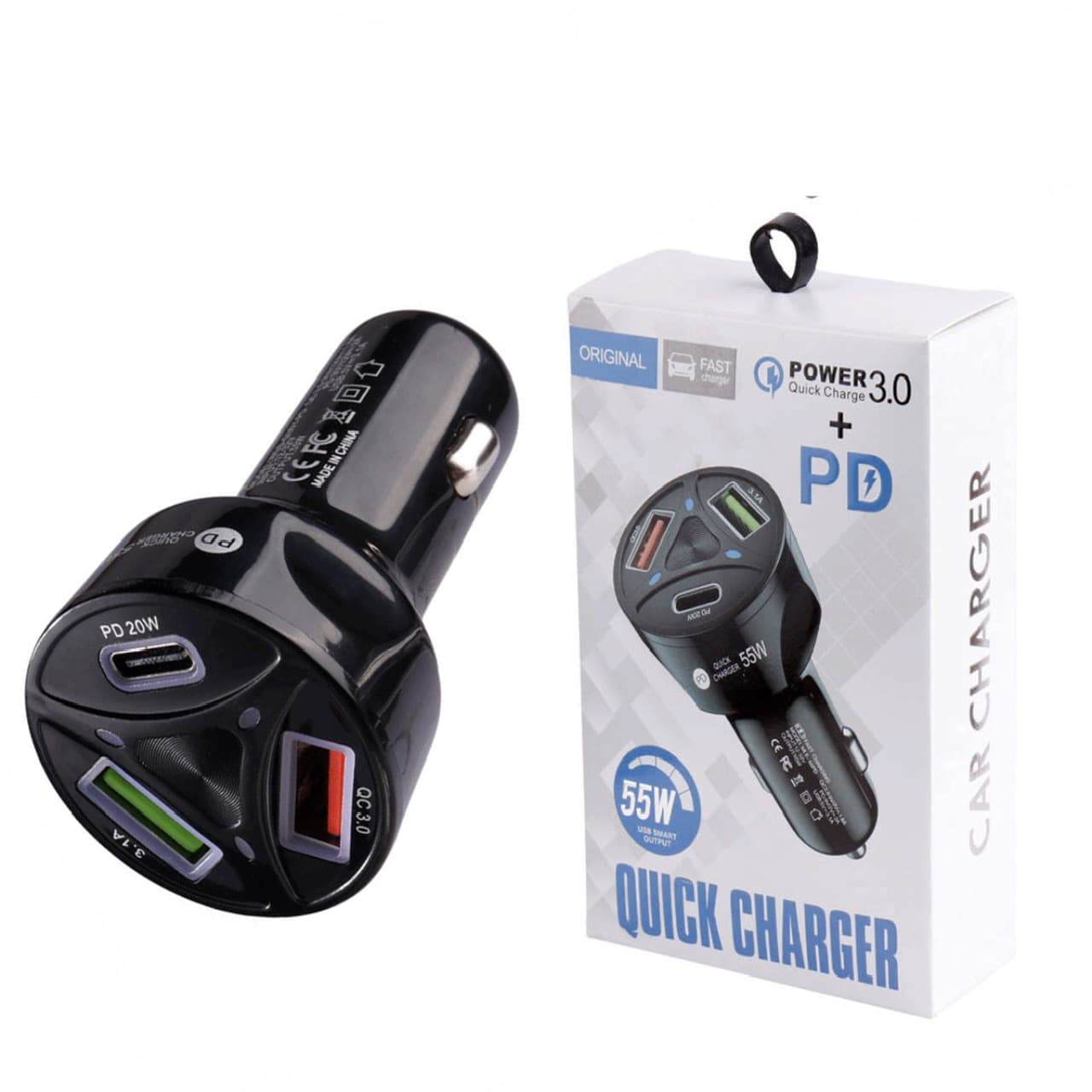 شارژر فندکی 55 وات پی دی مدل FAST CHARGER 55W — تصویر ۵