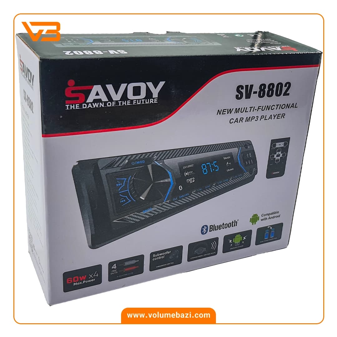 پخش کننده خودرو ساووی مدل SV-8802 — تصویر ۵
