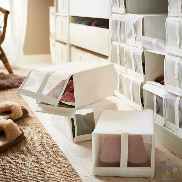 باکس کفش ایکیا مدل SKUBB ست 4 عددی