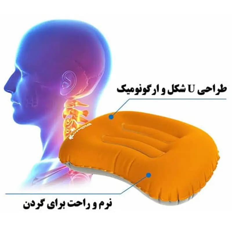 بالش بادی سفری چانوداگ Chanodug travel air pillow — تصویر ۶
