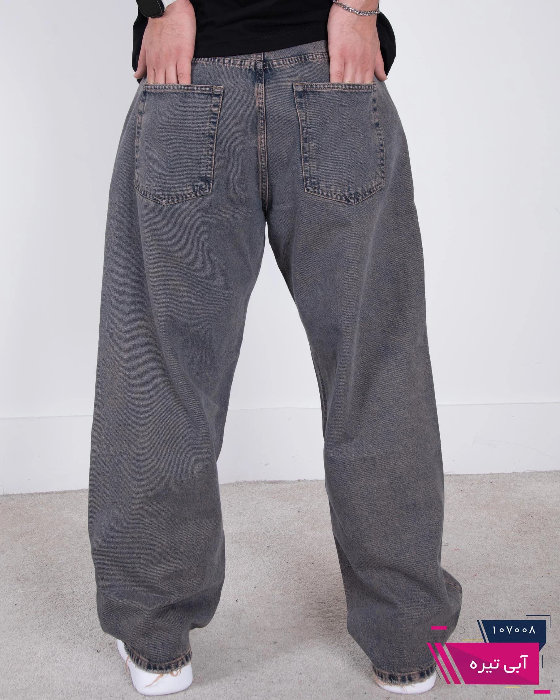 شلوار جین مردونه فول بگ بند جینPULL&BEAR/6088 — تصویر ۳
