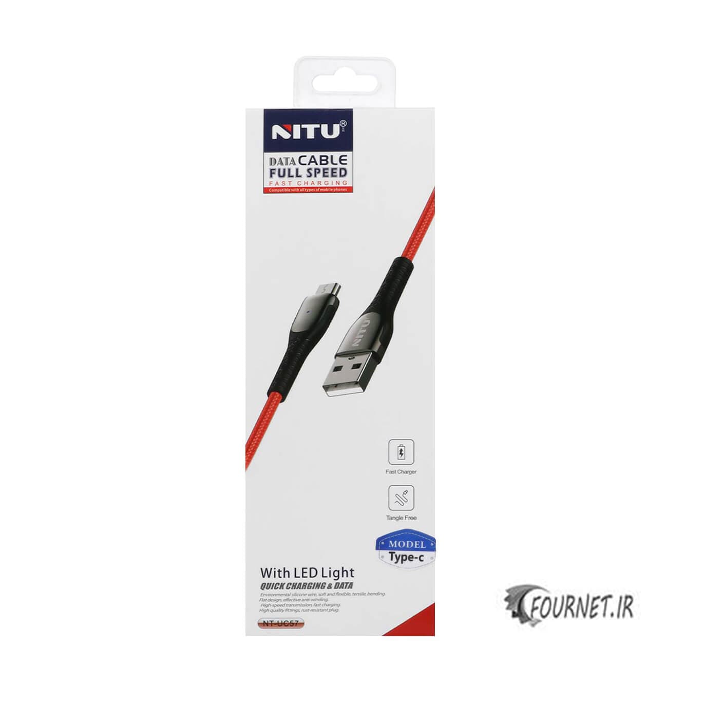 کابل شارژ فست تایپ سی نیتو مدل NT-UC57