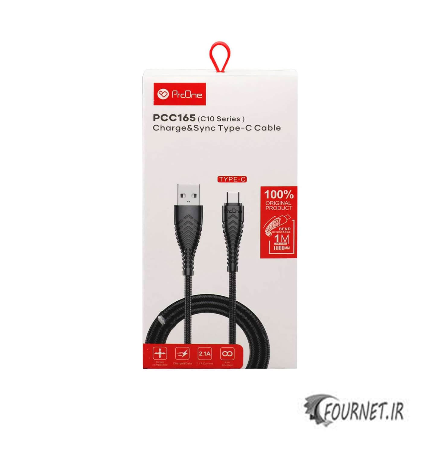 کابل شارژ فست تایپ سی پرووان مدل (c10 series) PCC165