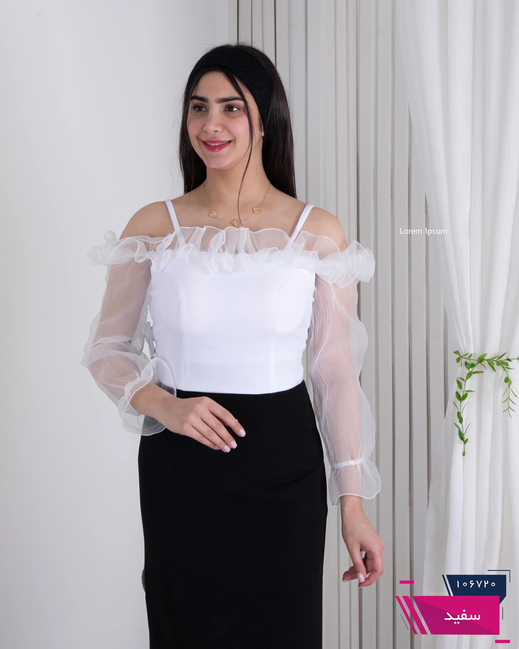 نیم تنه یقه چین دار DIANA — تصویر ۳