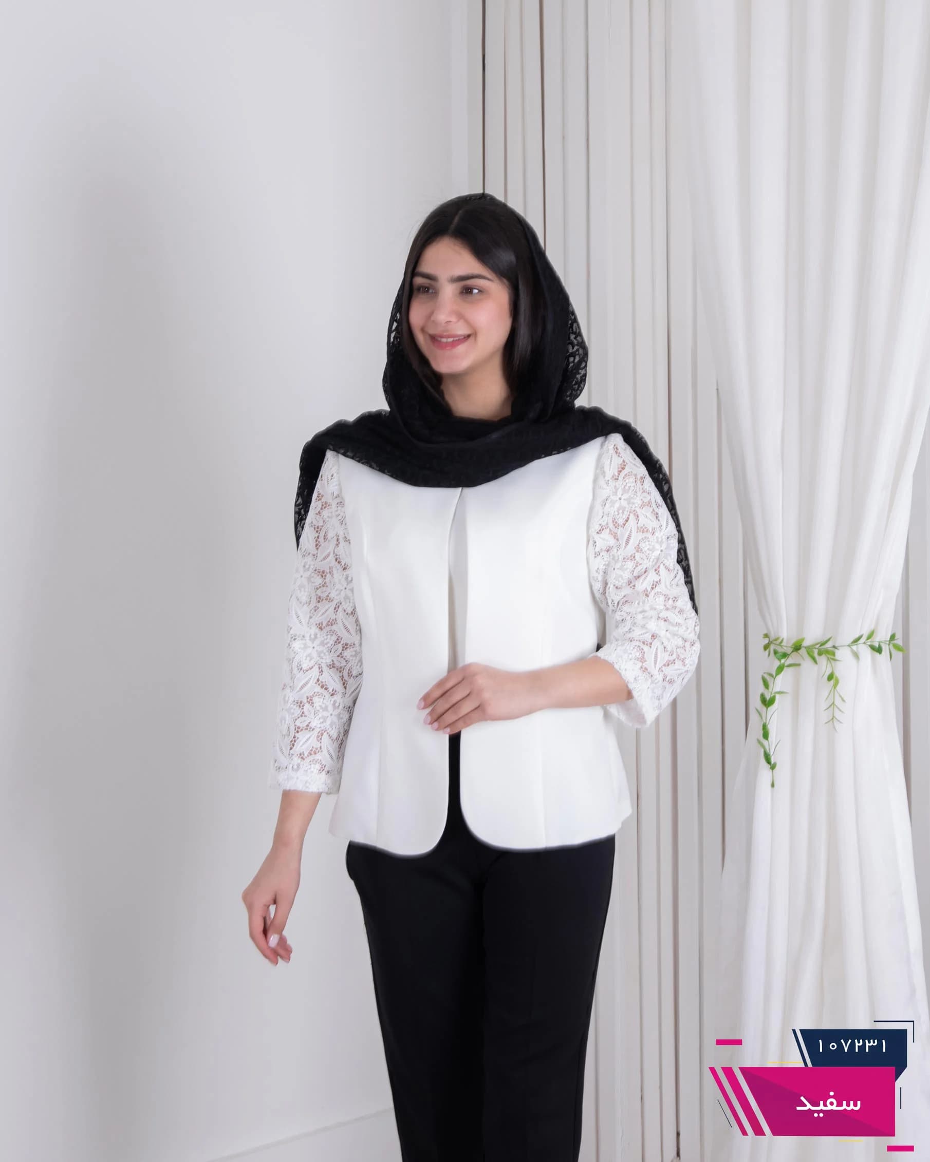 کت آستین گیپور NAFIS DRESS — تصویر ۴