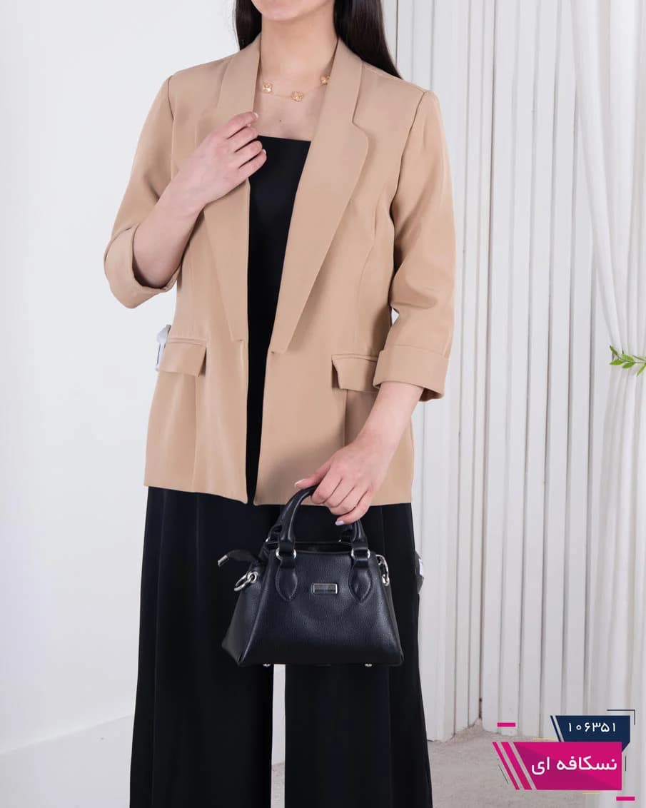 کت یقه دار جیب پاکتی NAFIS DRESS — تصویر ۲