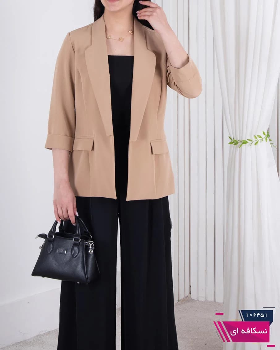 کت یقه دار جیب پاکتی NAFIS DRESS — تصویر ۶
