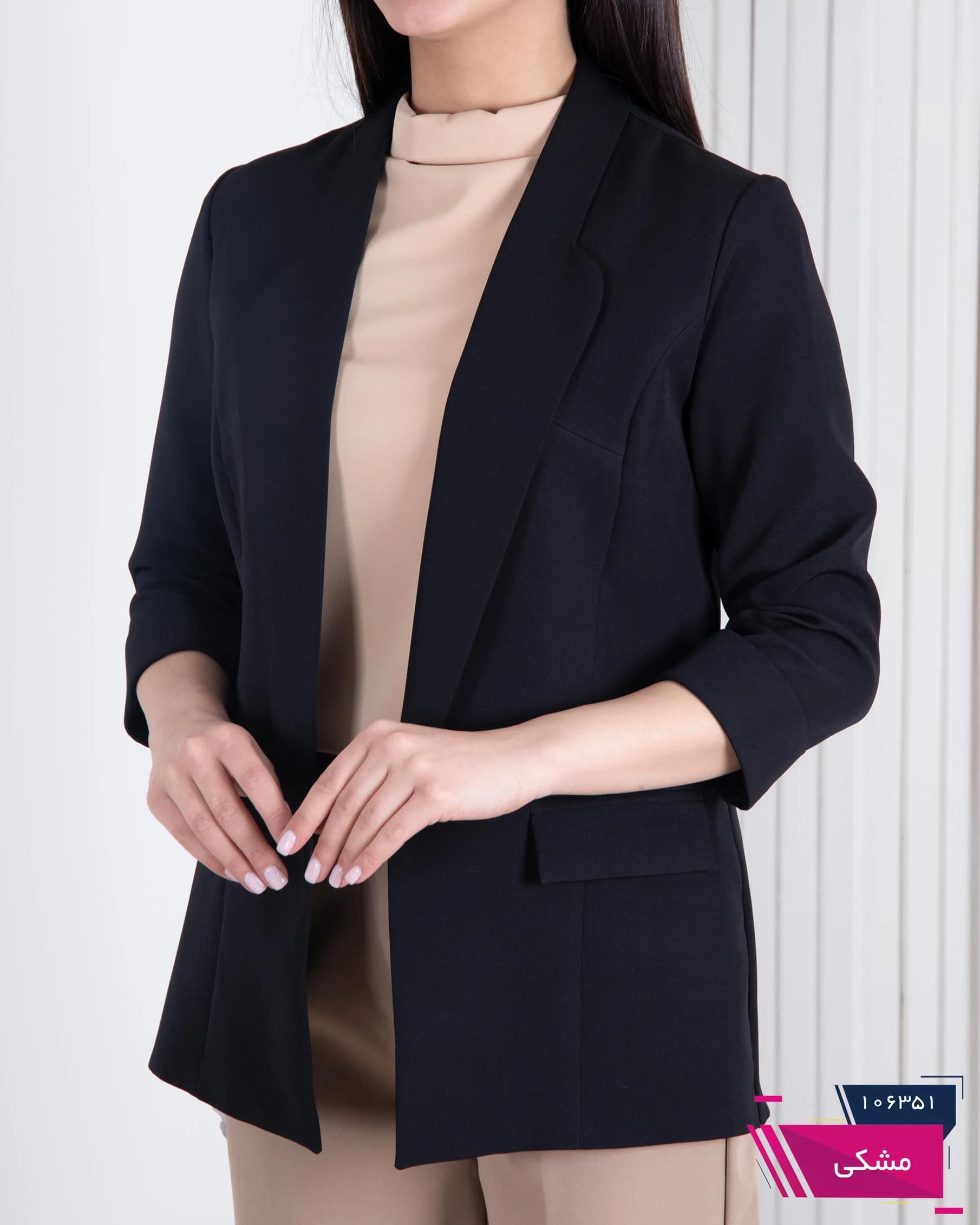 کت یقه دار جیب پاکتی NAFIS DRESS — تصویر ۳