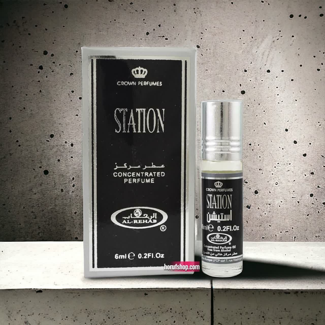 عطر استیشن station برند الرحاب ساخت کشور امارات6ml