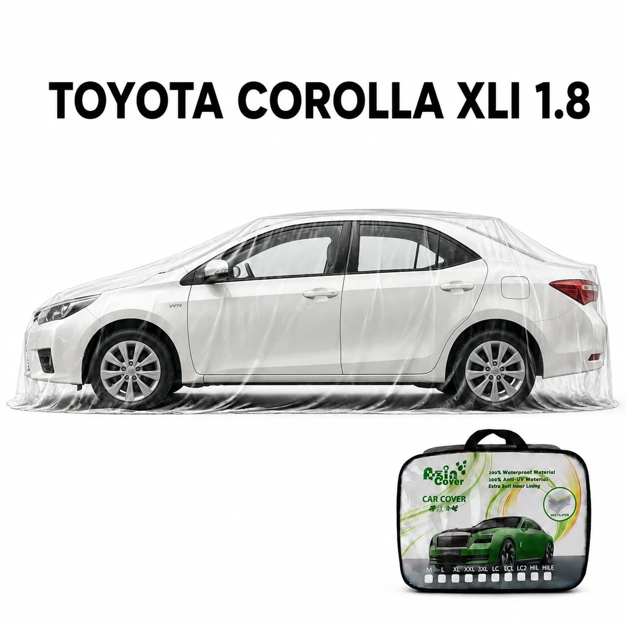 چادر 4 فصل چند لایه تویوتا کرولا Xli 1.8 آذین روکش
