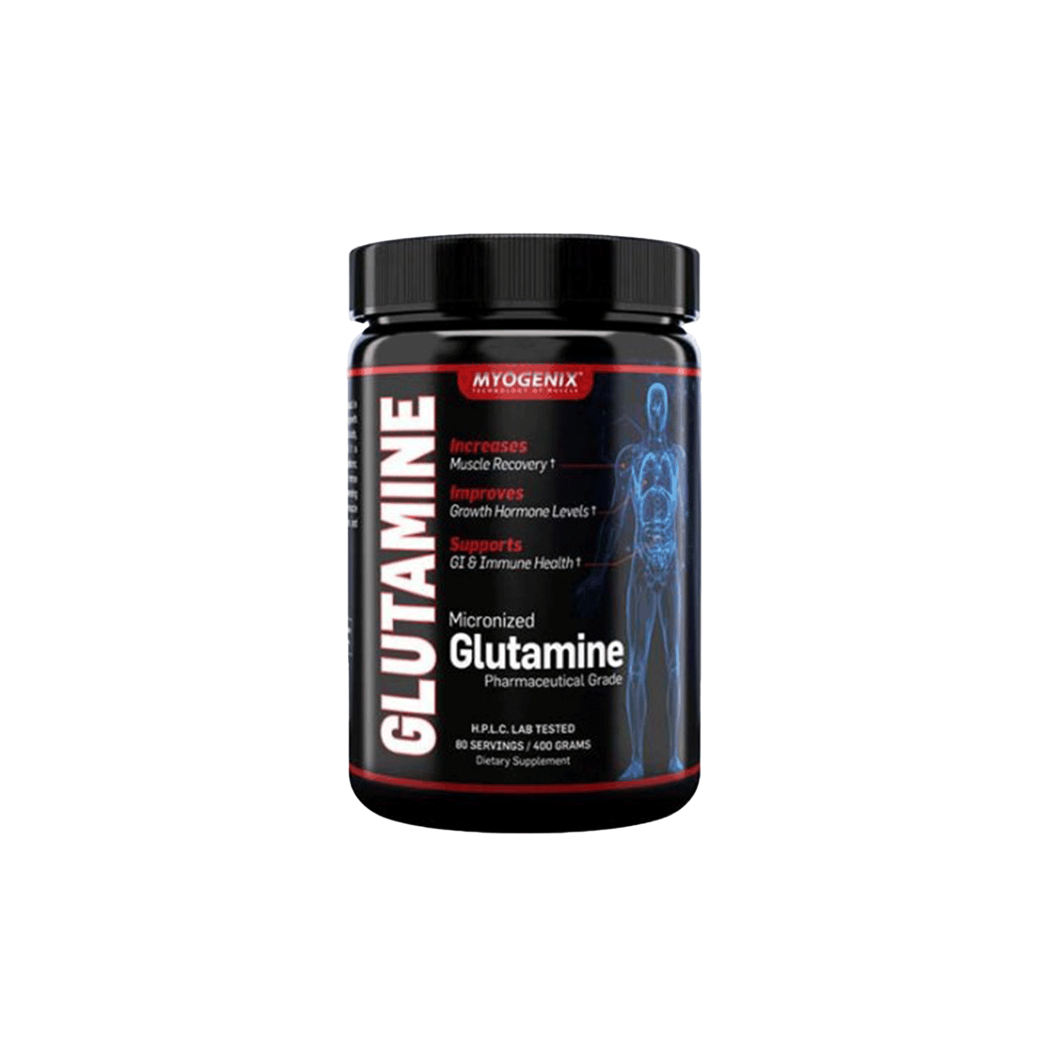 گلوتامین 400 گرمی مایوژنیکس | GLUTAMINE 400 gr MYOGENIX