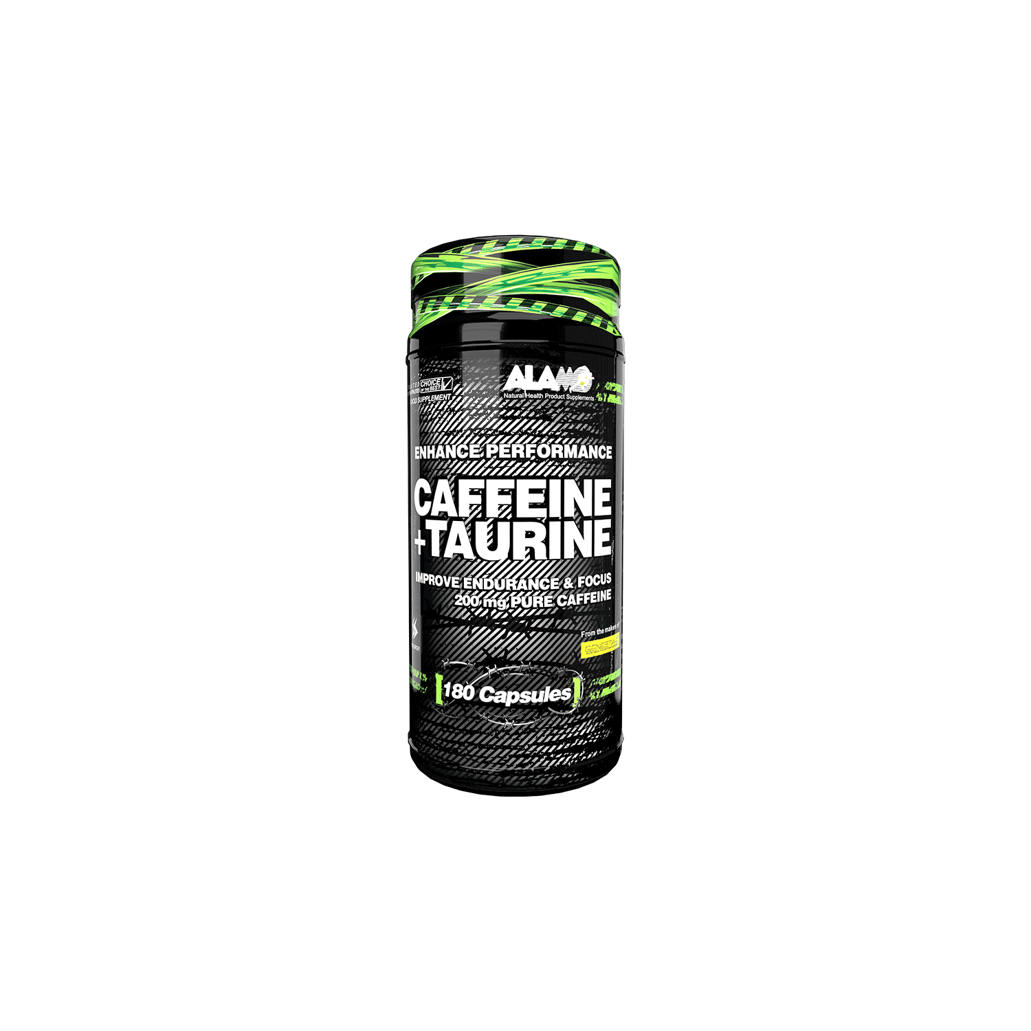 کافئین+تائورین 180 عددی آلامو | CAFFEINE+TAURINE 180 Caps ALAMO