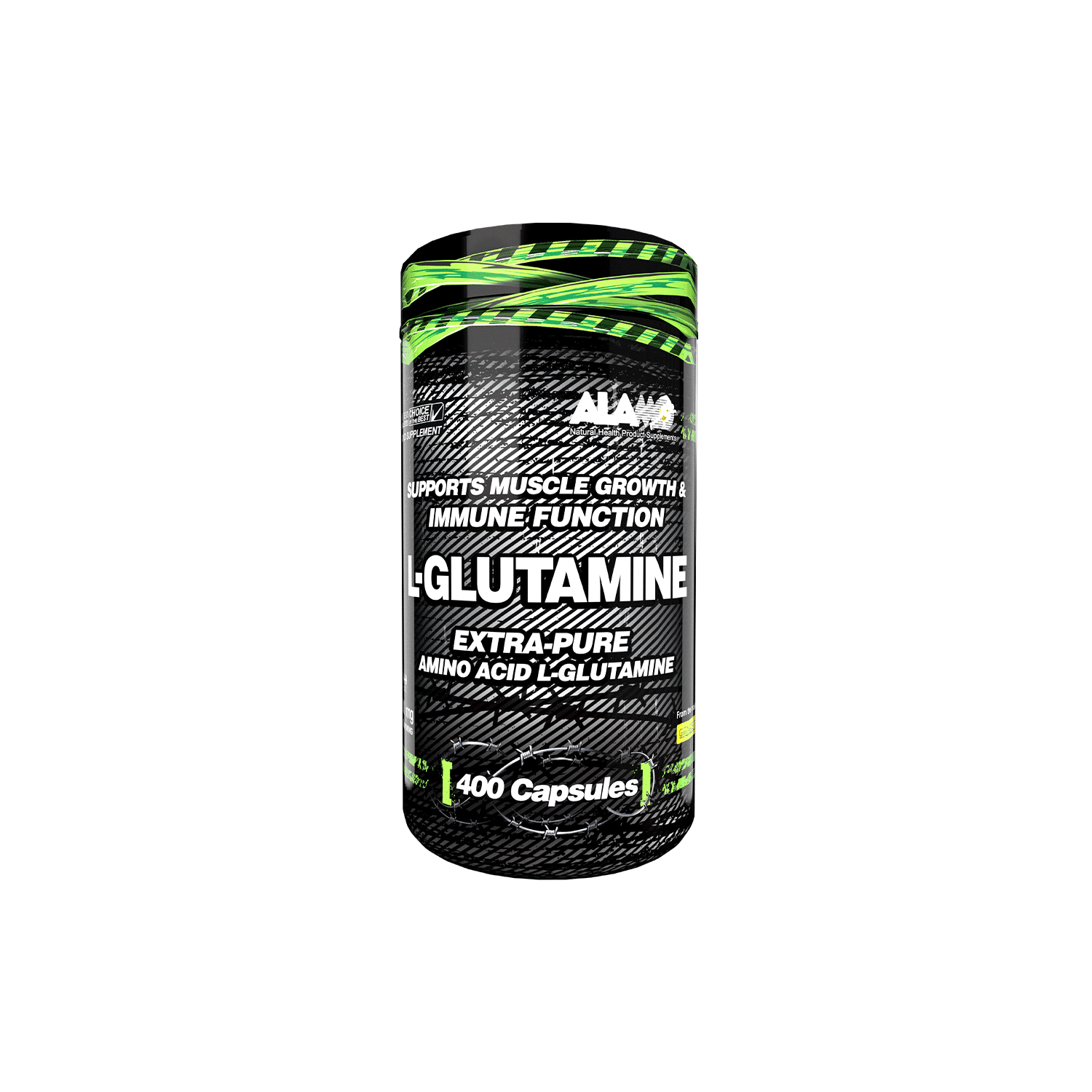 ال گلوتامین 400 عددی آلامو | L-GLUTAMINE 400 Caps ALAMO