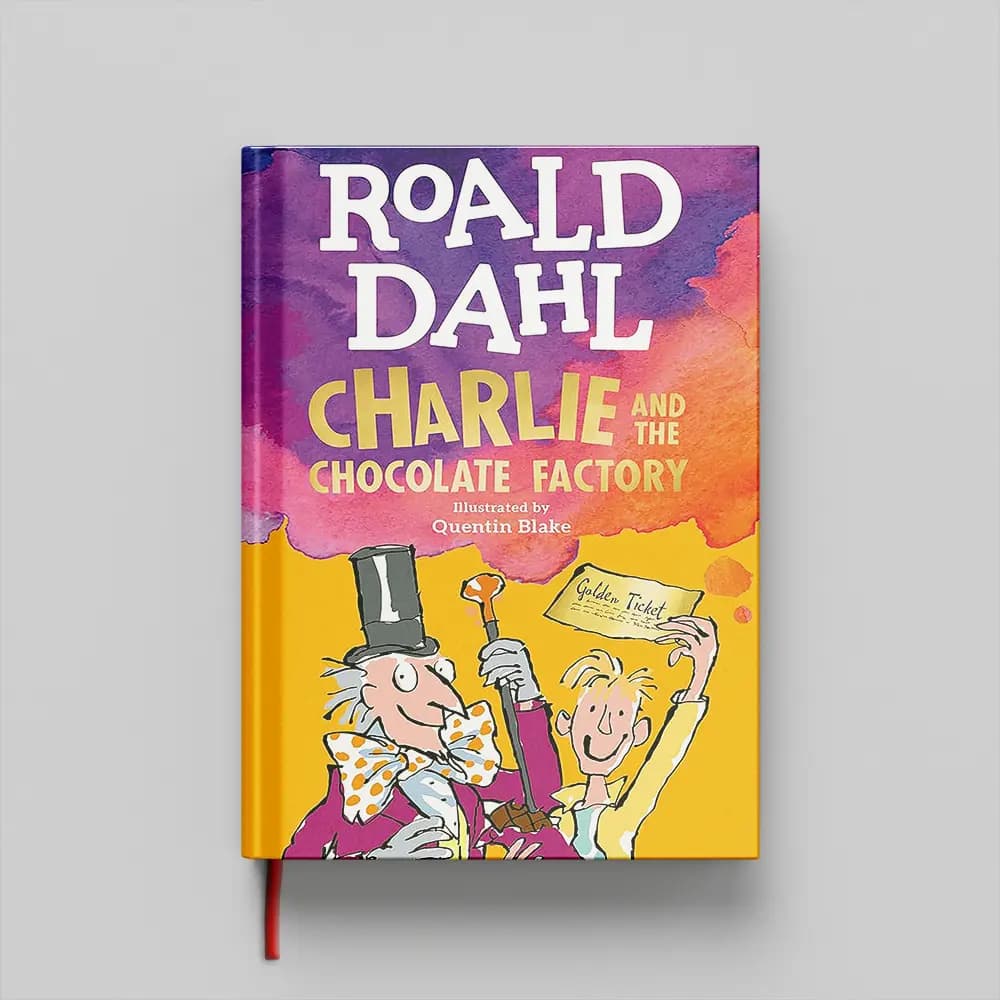 کتاب Charlie and the Chocolate Factory Roald Dahl جلد سخت (HARDCOVER) — تصویر ۲