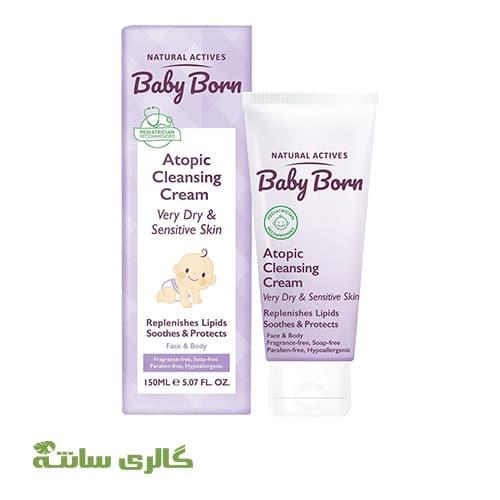 شوینده کرمی پوست خیلی خشک و آتوپیک کودک BABY BORN