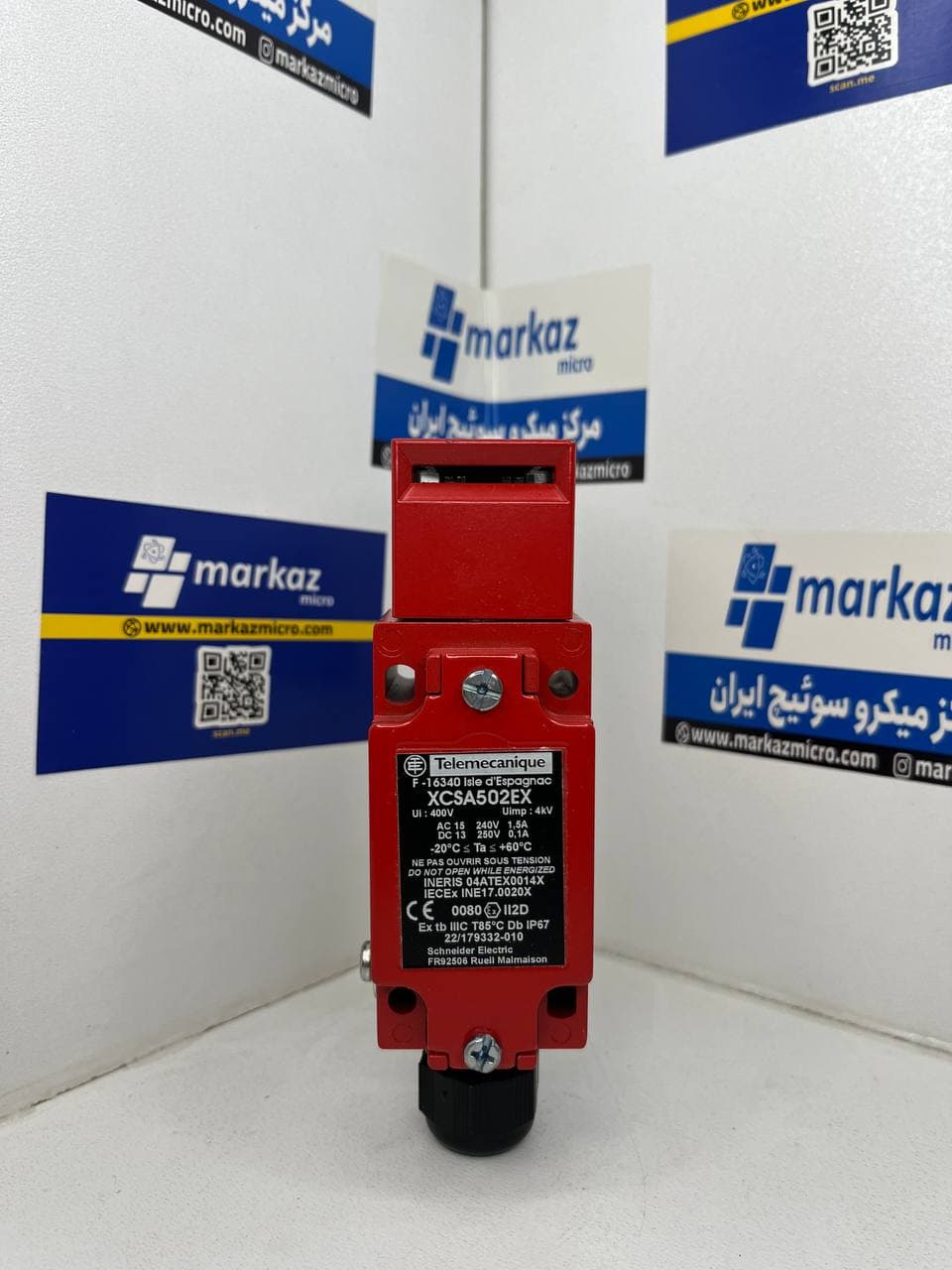 لیمیت سوئیچ خشابی ضد انفجار تله مکانیک مدل XCSA502EX — تصویر ۳