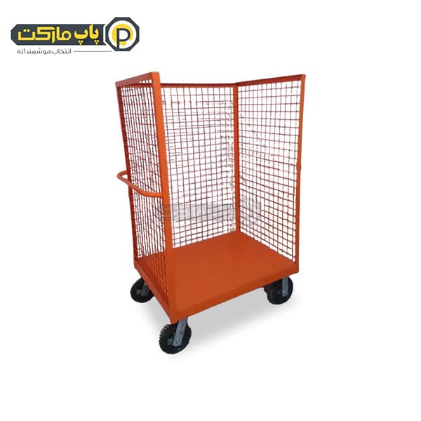 گاری سفارشی حمل کارتن ارتفاع 2 متر با چرخ دایکاست اصلی — تصویر ۲