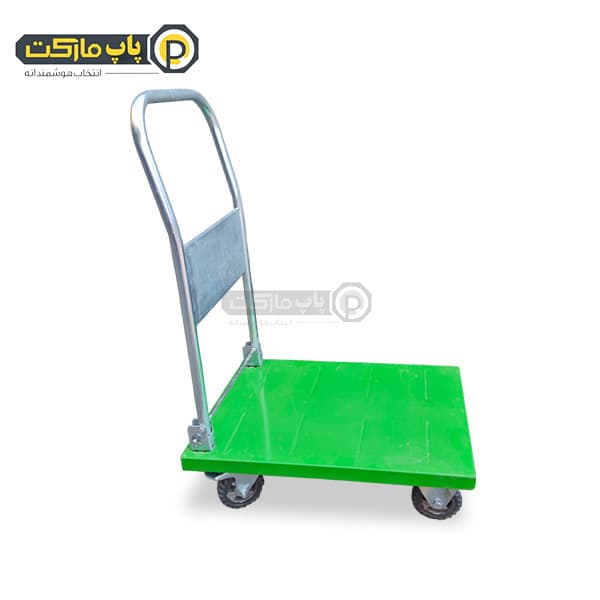 گاری تاشو 50*66 با چرخ دایکاست ترمز دار