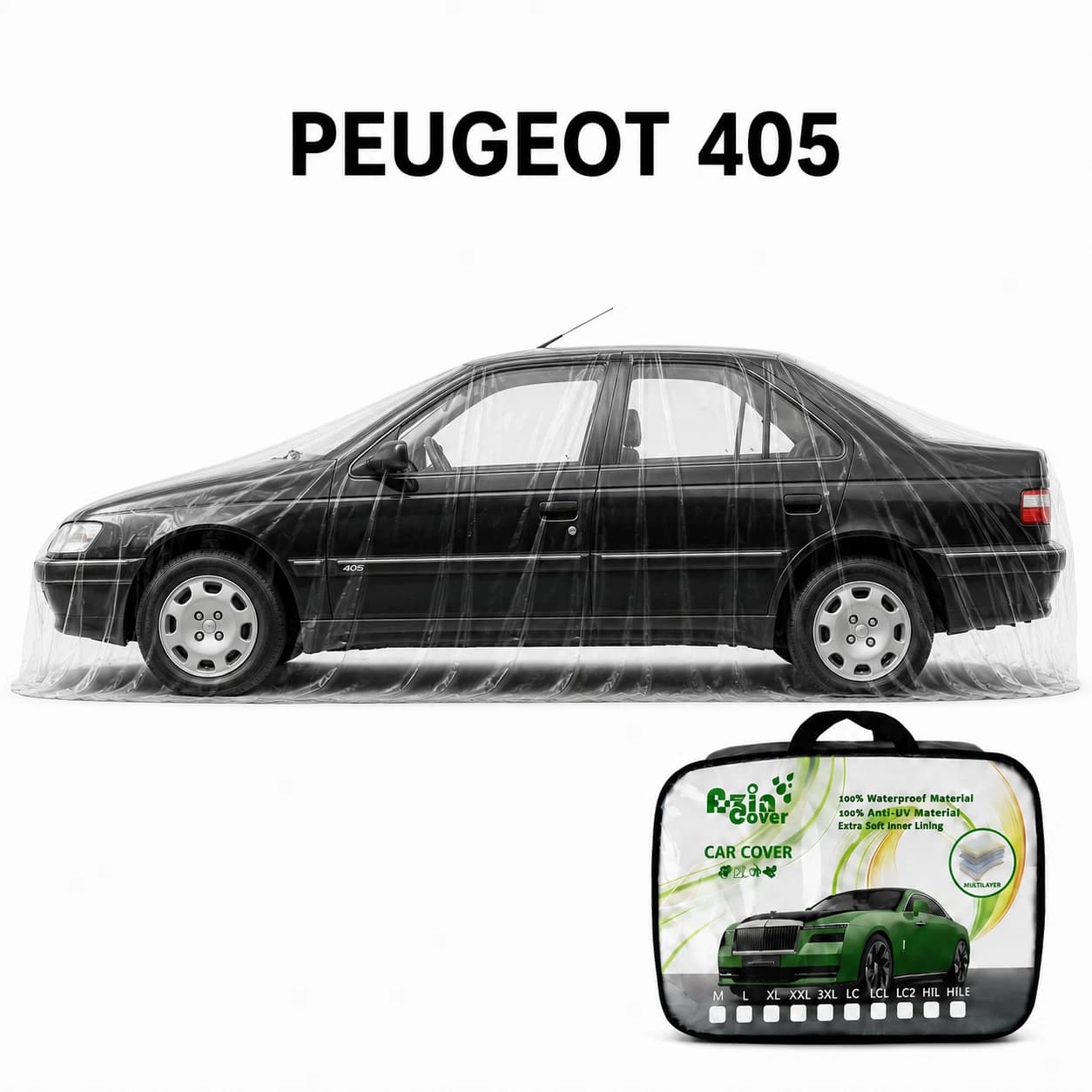 چادر 4 فصل چند لایه پژو 405 آذین روکش