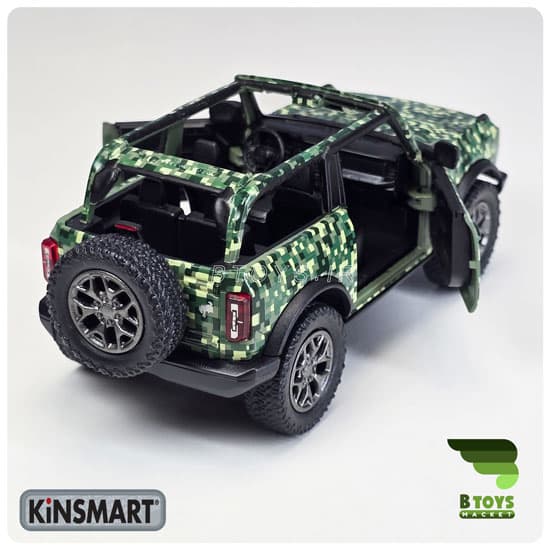 ماکت فورد برانکو کامو ادیشن 2020 کینسمارت(FORD BRONCO CAMO EDITION 2022 kinsmart) — تصویر ۸