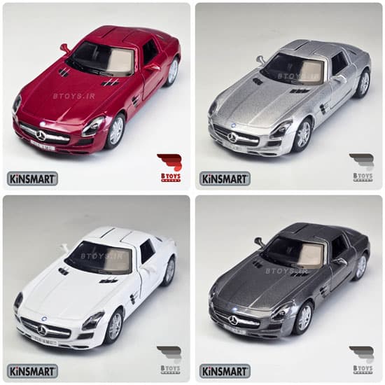 ماکت ماشین مرسدس بنز اس ال اس ای ام جی کینسمارت(Benz SLS AMG kinsmart) — تصویر ۳
