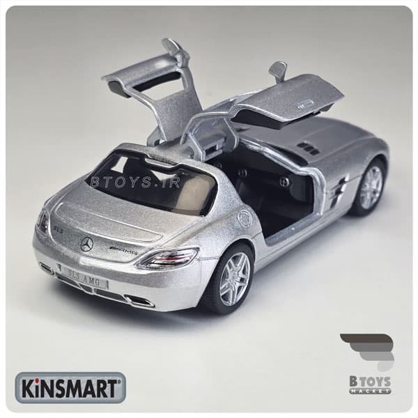 ماکت ماشین مرسدس بنز اس ال اس ای ام جی کینسمارت(Benz SLS AMG kinsmart) — تصویر ۹