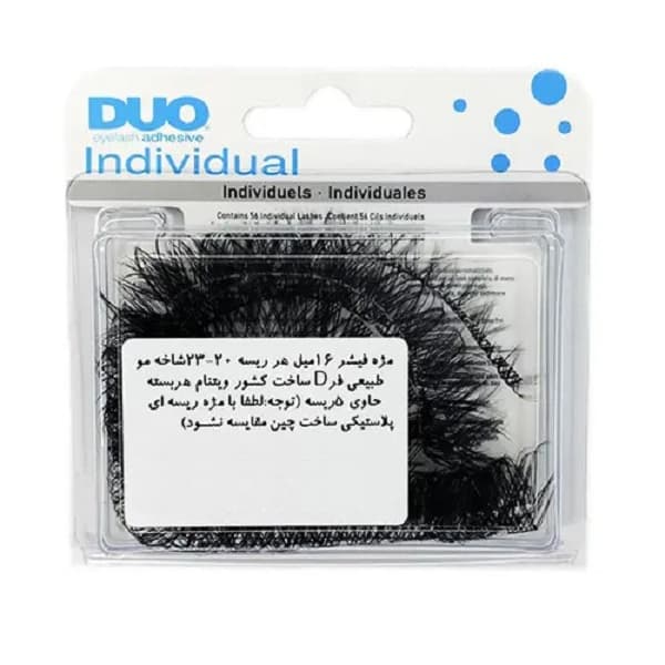 مژه مصنوعی فیشر فر دی (5 ریسه ای) دوو سایز 16 میل