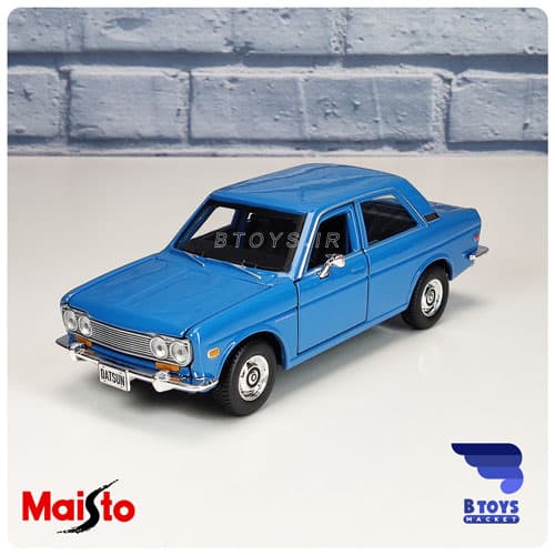 ماکت ماشین داتسون 510 1971 آبی(Datsun 510 1971 Maisto)