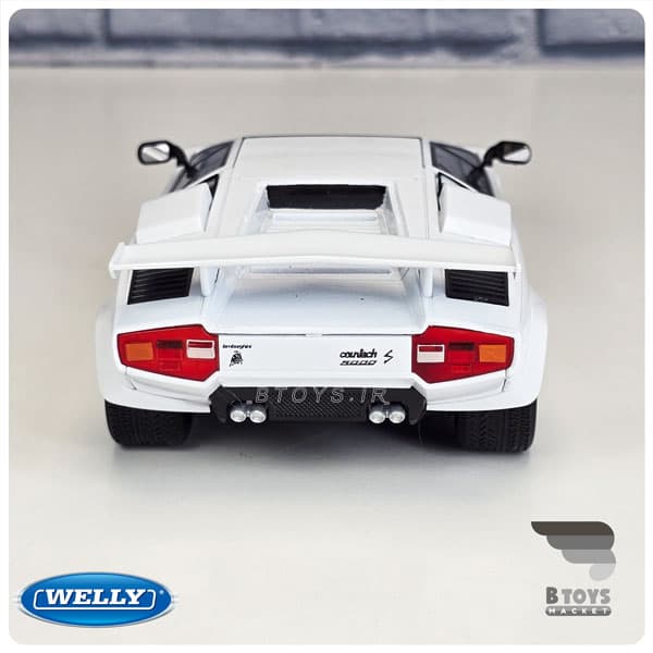 ماکت ماشین لامبورگینی کانتاش ال پی سفید ویلی(Lamborghini Countach LP5000 S welly) — تصویر ۴