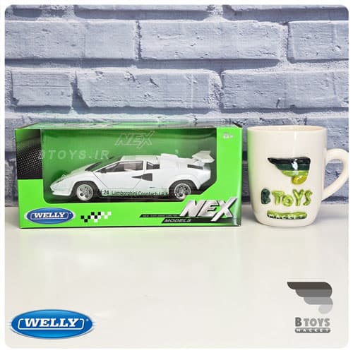 ماکت ماشین لامبورگینی کانتاش ال پی سفید ویلی(Lamborghini Countach LP5000 S welly) — تصویر ۳