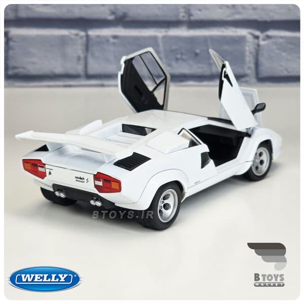 ماکت ماشین لامبورگینی کانتاش ال پی سفید ویلی(Lamborghini Countach LP5000 S welly) — تصویر ۲