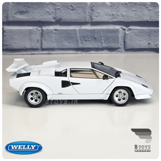 ماکت ماشین لامبورگینی کانتاش ال پی سفید ویلی(Lamborghini Countach LP5000 S welly) — تصویر ۶