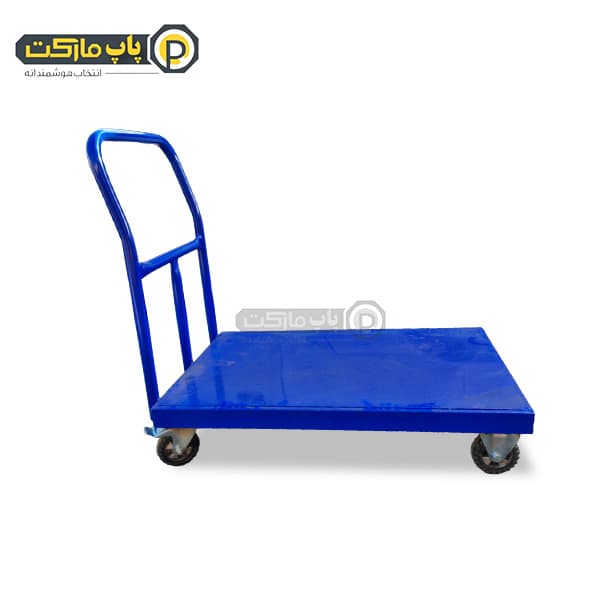 گاری آهنی ابعاد 100*66 با چرخ ترمز دار دایکاست اصلی