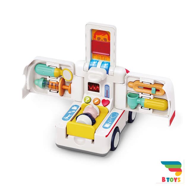 ماشین آمبولانس موزیکال هولی تویز(هولا تویز)کد 9997(Hola toys-9997) — تصویر ۶