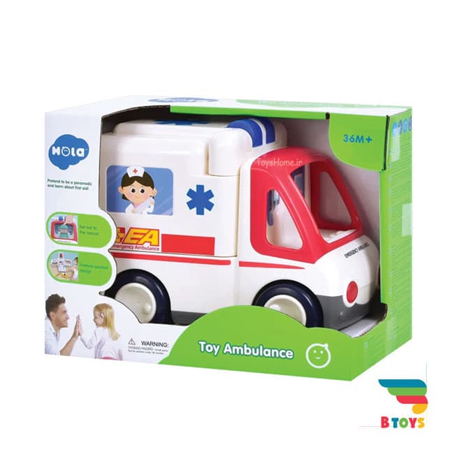 ماشین آمبولانس موزیکال هولی تویز(هولا تویز)کد 9997(Hola toys-9997)