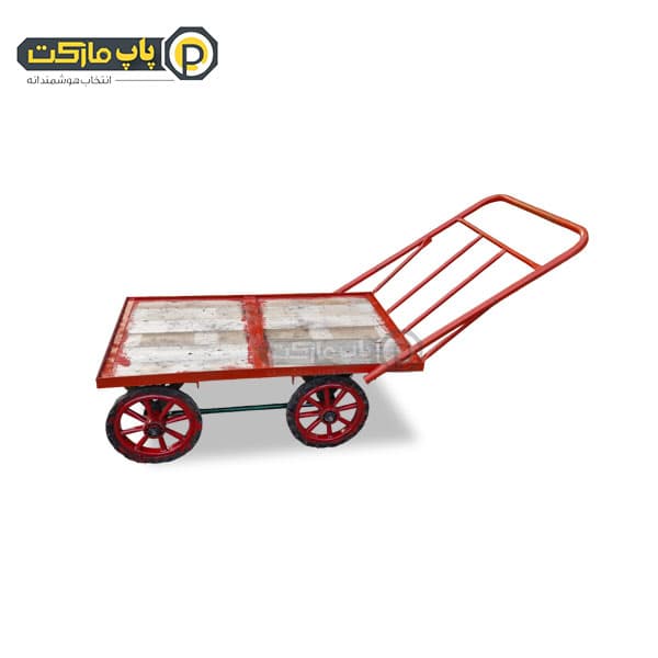 گاری طرح قدیم چوبی سنتی تحمل بار 2 تن با چرخ تقویت شده